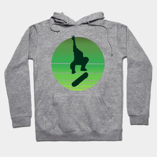 Skateboarder Hoodie by GarryDeanArt